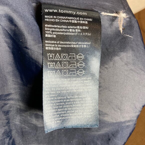 #40Women's Tommy Hilfiger Navy Blue Jacket, Size XL - Picture 8 of 8